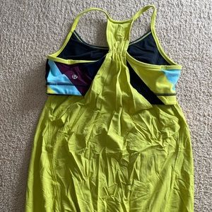 Lululemon racerback tank with built in sports bra